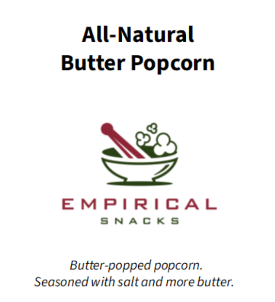 All-Natural Butter Popcorn