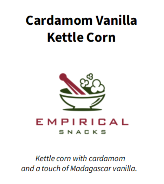Cardamom Vanilla Kettle Corn